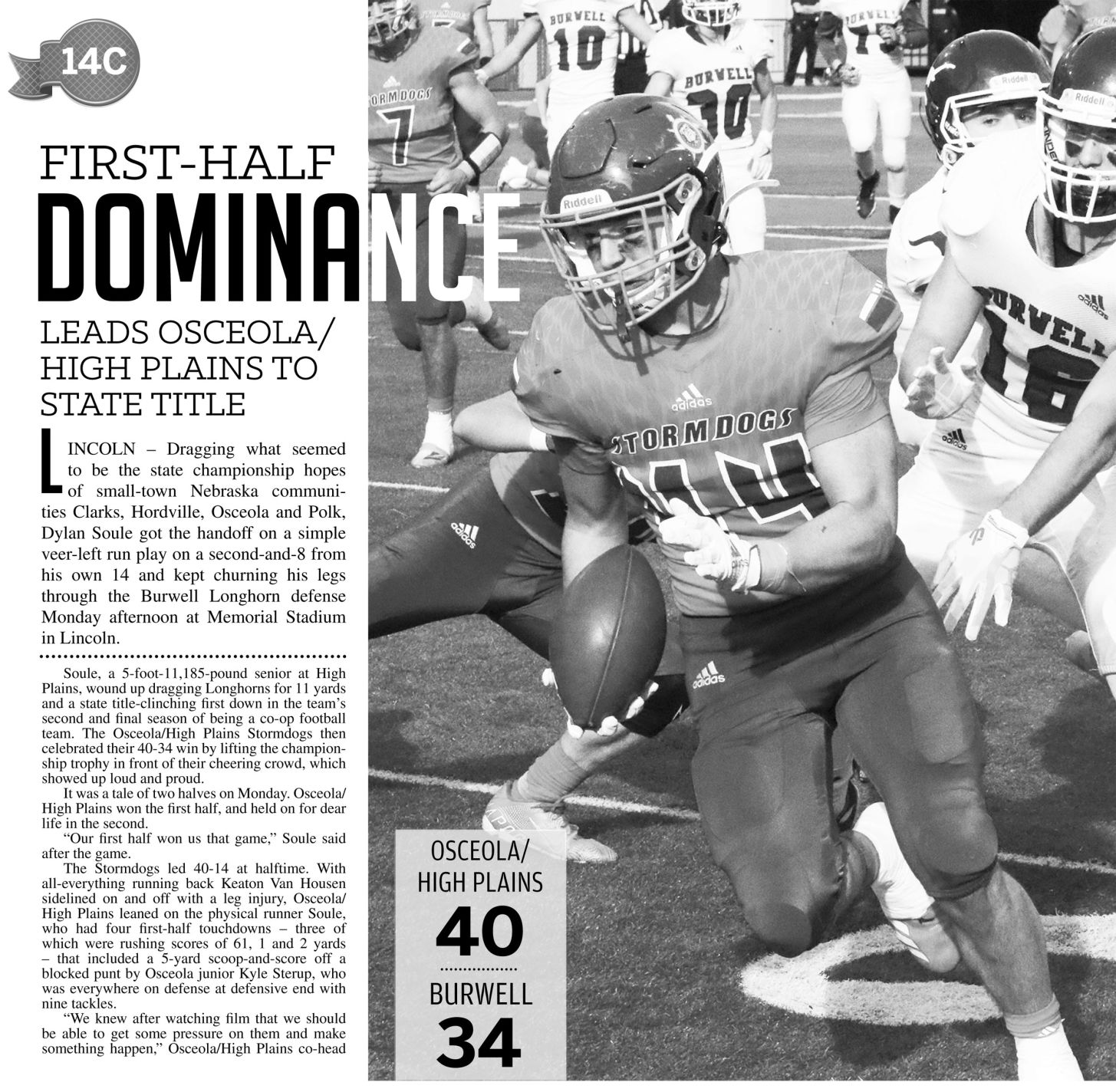 19 Osceola High Plains Football Championship 14